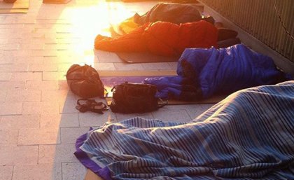 Students and staff will sleep rough for the annual UQ School of Architecture Winter Sleepout Students and staff will sleep rough for the annual UQ School of Architecture Winter Sleepout